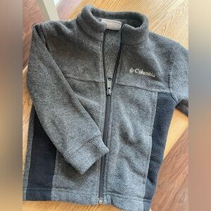 Columbia Kids' Charcoal and Black Fleece Hoodie
